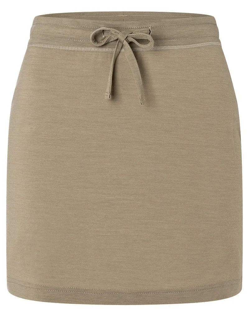 Grüner Super.Natural Everyday Skirt, Rock, Bund mit Kordelzug.