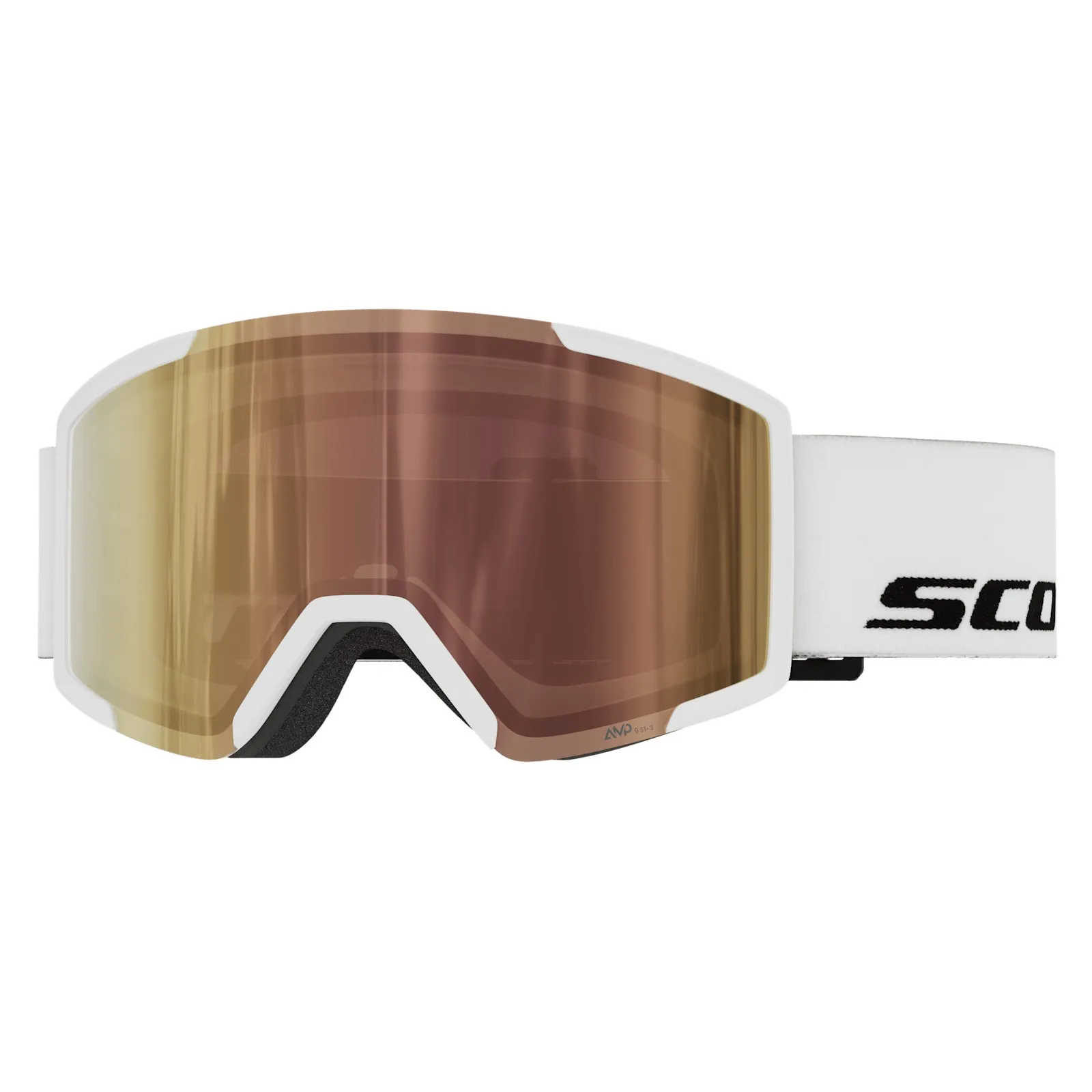 Scott Shield Light Sensitive Skibrille White AMP LS Cinnamon Chrome