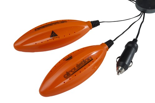 Oranger Schuhtrockner mit UV Oranger Alpenheat Schuhtrockner mit UV Licht und Auto Adapter.