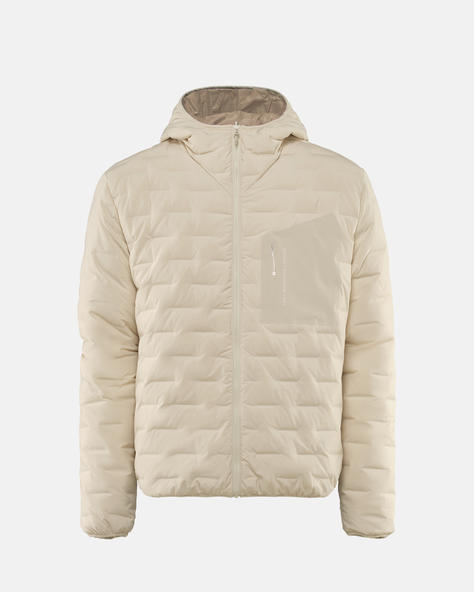 D-3L Reversible Light Hood Jacket Castle Wall Sand