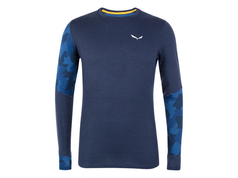 Salewa Cristallo Warm Men AMR TEE Navy Blazer | ski-shop.ch