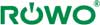 Grünes Logo der Marke ROWO mit einem stilisierten Punkt über dem "i" und einem kleinen "R" im Kreis neben dem "O".