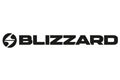 Schwarzes Blizzard-Logo mit stilisiertem "B" und Schriftzug auf weißem Hintergrund.