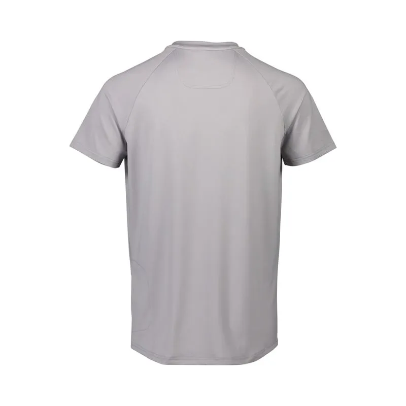 Graues Enduro T-Shirt von hinten, kurze Ärmel und Rundhalsausschnitt.