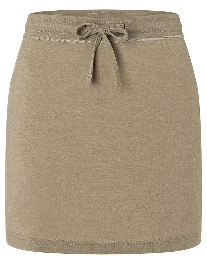 Grüner Super.Natural Everyday Skirt, Rock, Bund mit Kordelzug.