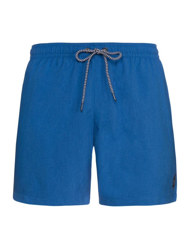 Blaue Protest Davey Badeshorts mit Kordelzug am Bund. Kurze Hose in leuchtendem Blau.