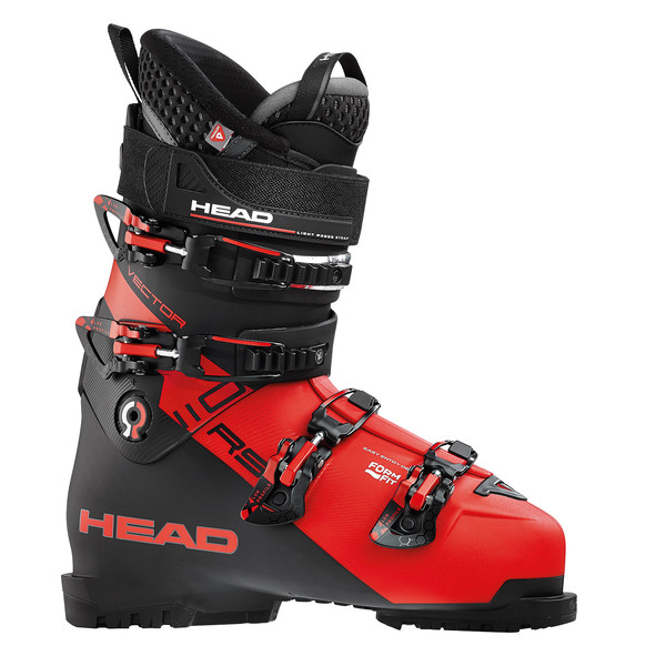 VECTOR RS 110 Skischuh Head VECTOR RS 110 Skischuh in Rot und Schwarz mit Schnallen und Klettverschluss.