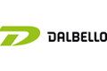 Logo der Marke Dalbello. Ein grünes stilisiertes "D" links, gefolgt vom schwarzen Markennamen "DALBELLO".