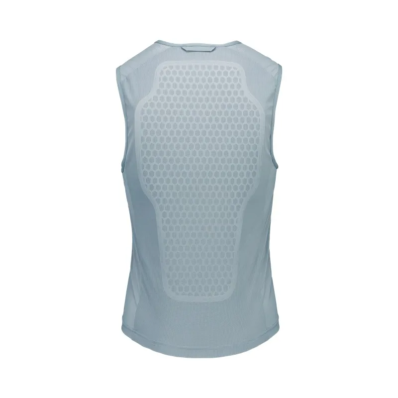 Die POC VPD Air Vest in Grau von hinten, Protektor mit Wabenstruktur.