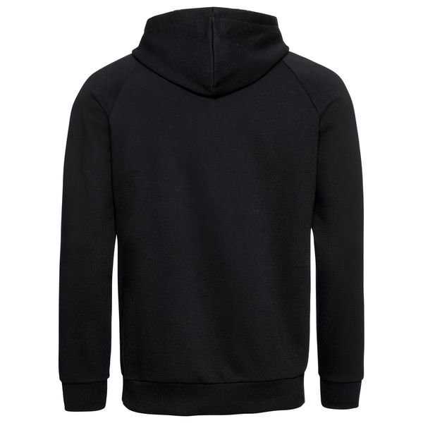 Schwarzer Hoodie Herren Schwarzer Head Rebels Hoodie für Herren von hinten, Kapuze und Ärmel sind gut sichtbar.