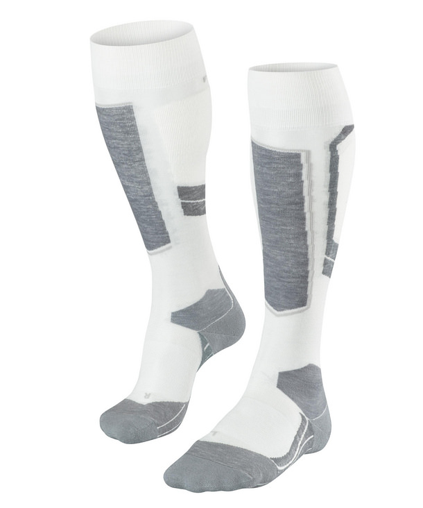 Falke SK4 Wool Damen Skiing Kniestrümpfe Off-White