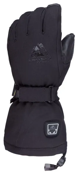 Schwarzer Fire Glove Reloaded Shield mit langem Schaft, Klettverschluss und Logo.