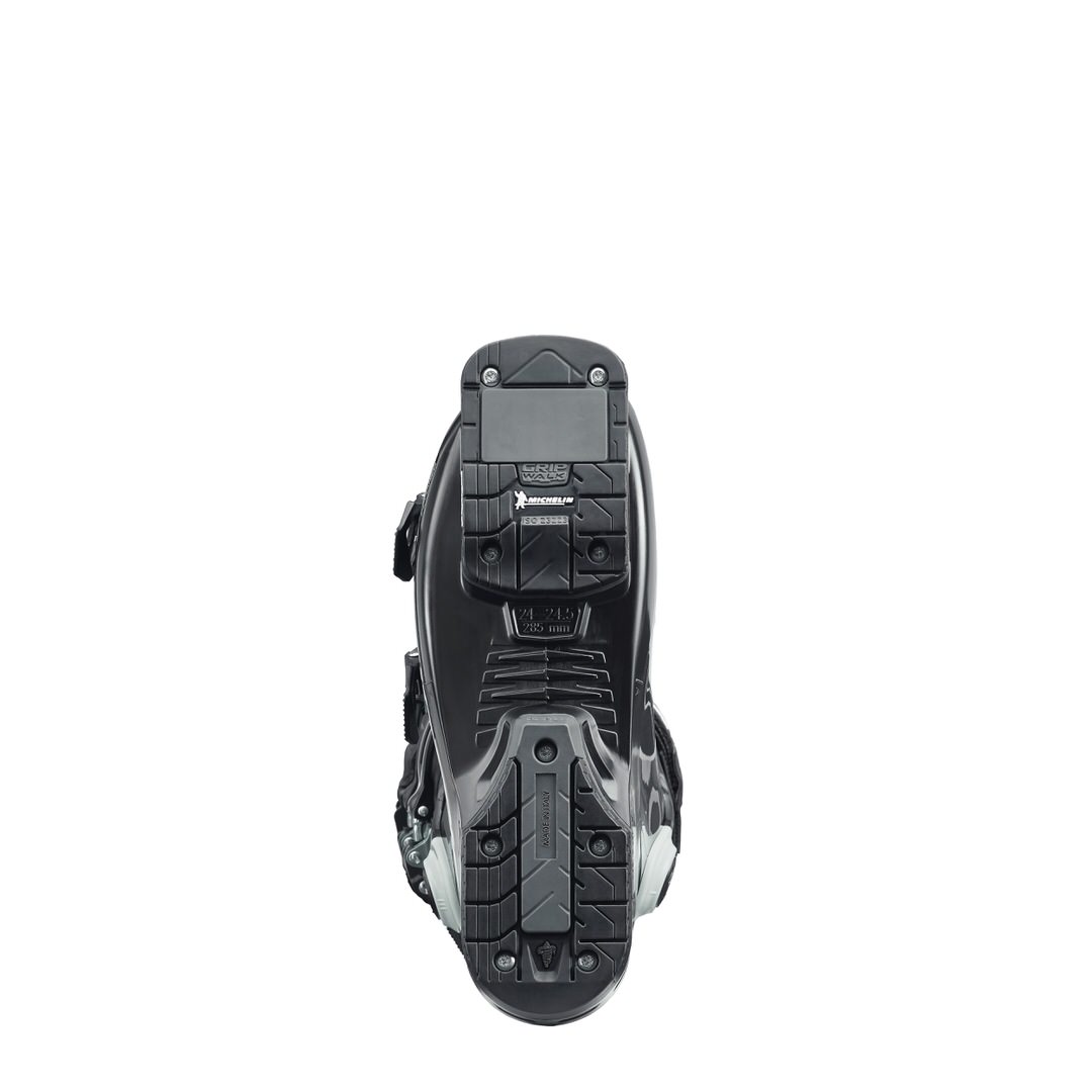 Ansicht der Schuhsohle eines schwarzen Nordica Pro Machine 115 Women Skischuhs mit Gripwalk Sohle.