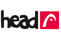 Logo der Marke Head: Schwarzer Schriftzug "head" links neben einem roten Quadrat mit weißem, stilisiertem Kopf-Symbol.
