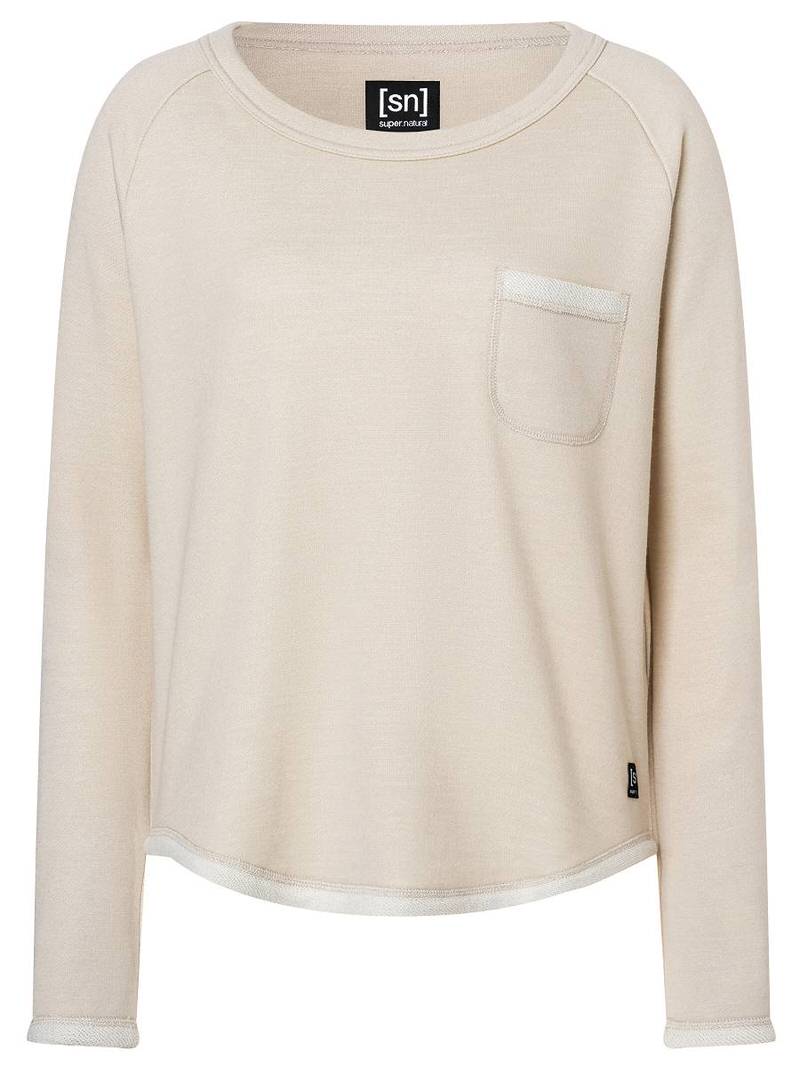 Super.Natural W Knit Crew Fresh White | Onlineshop ski-shop.ch
