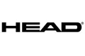 Schwarzer "HEAD"-Schriftzug mit kleinem, runden Markensymbol auf weißem Hintergrund. Der Schriftzug ist fettgedruckt.