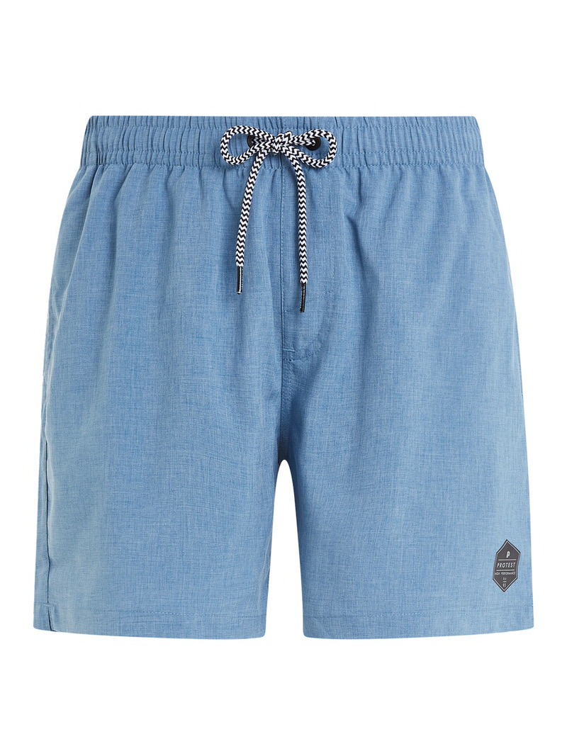 Blaue Protest Badeshorts Helle blaue Protest Davey Badeshorts mit Kordelzug und Logo.