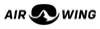 Logo von Air Wing. Der Schriftzug Air Wing ist neben einem stilisierten Vogel in einem Kreis angeordnet.
