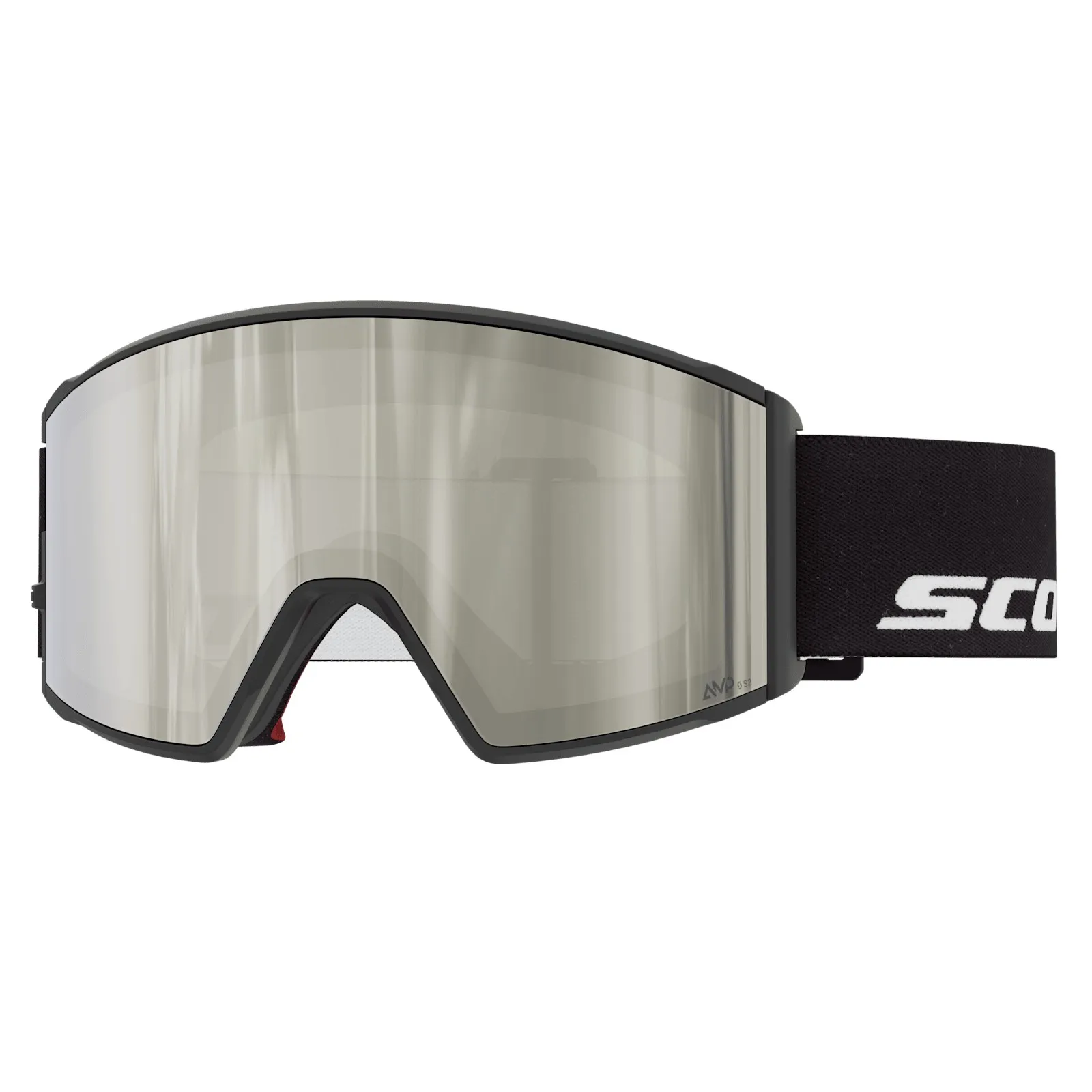 Scott React Skibrille Black AMP S2 inkl. Wechselscheibe