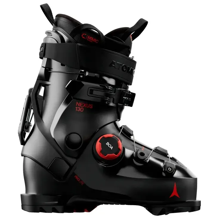 Atomic Nexus 130 BOA Skischuh Black Red Frontansicht