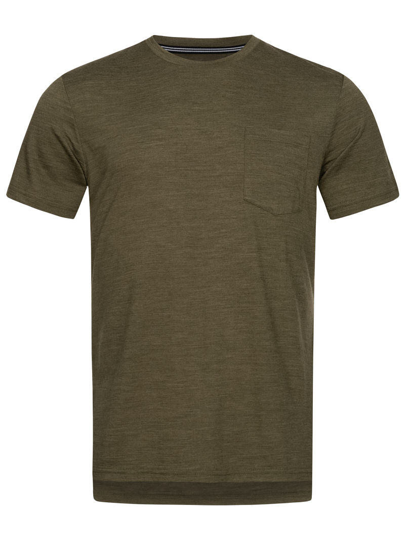 Super.Natural Men City TEE Olive Night Melange | Onlineshop ski-shop.ch