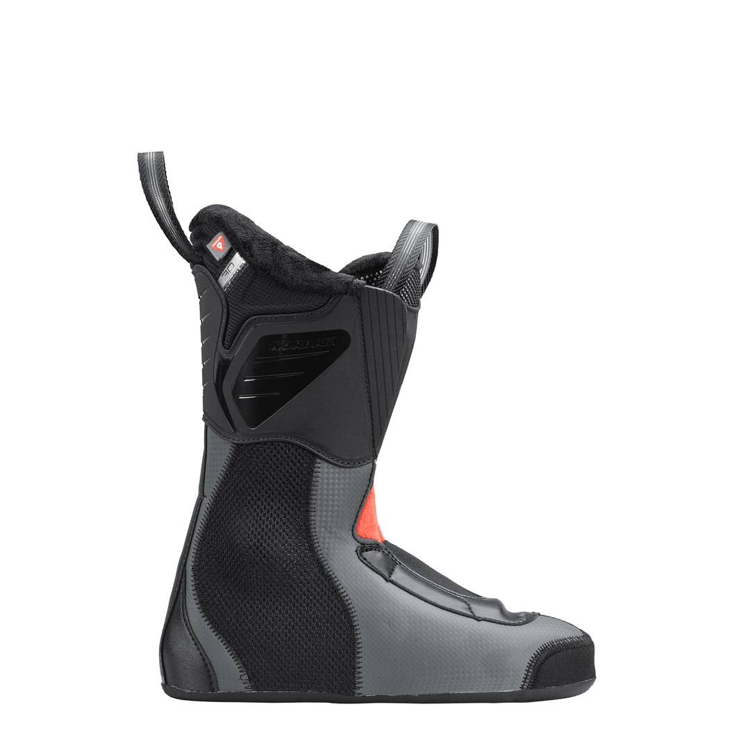 Nahaufnahme des Innenschuhs des Nordica Speedmachine 85 W GW Skischuhs, seitliche Ansicht.