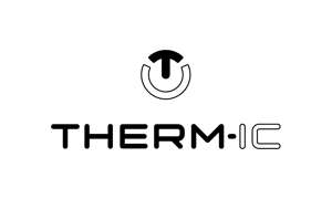 Logo von Therm-ic mit stilisiertem "T" in einem Kreis über dem Schriftzug der Marke.