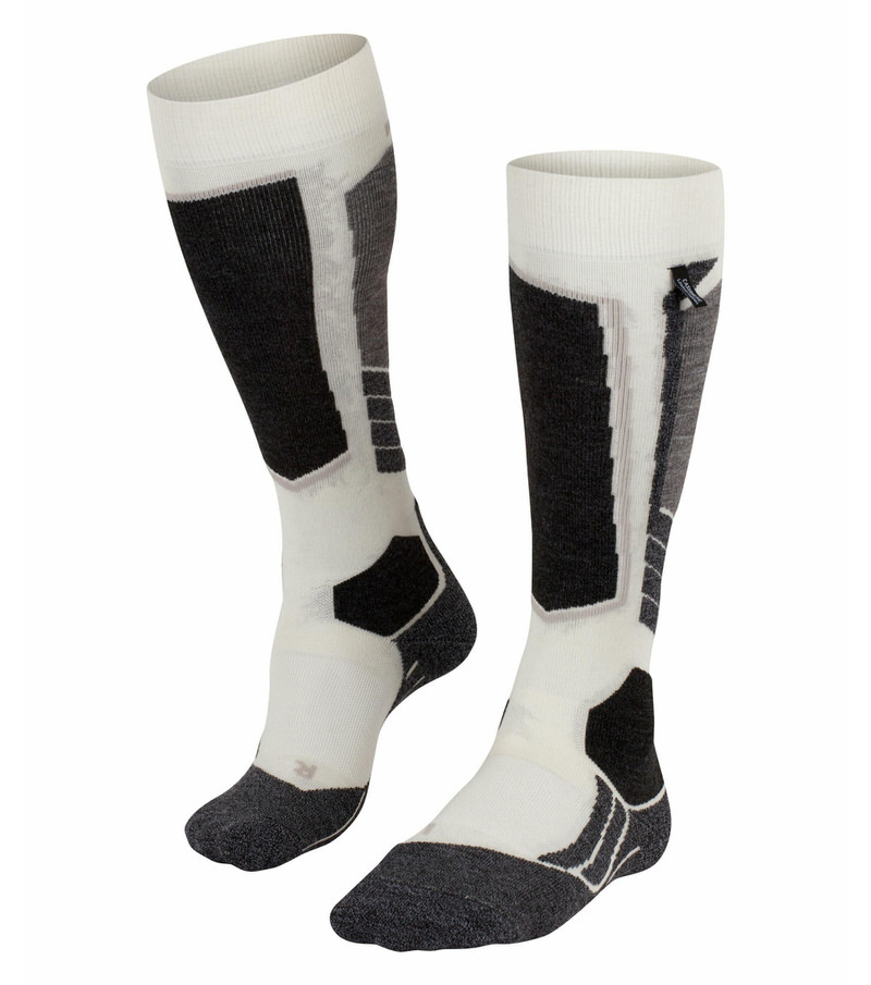 Falke SK2 Cashmere Damen Skiing Kniestrümpfe Woolwhite