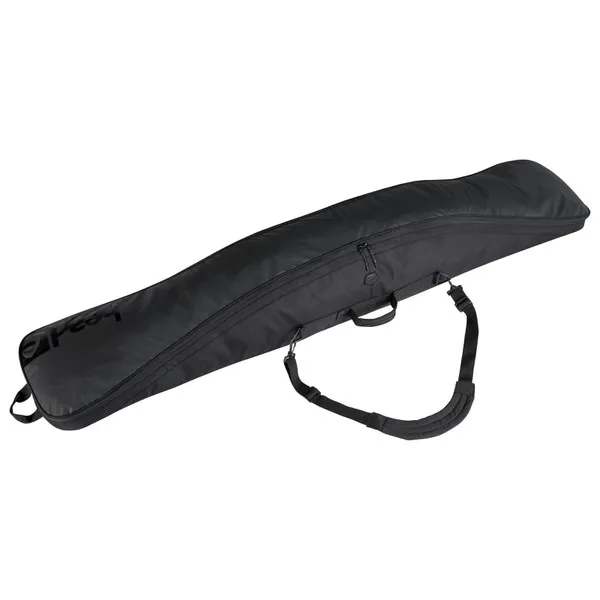 Schwarze Single Boardbag mit Reißverschluss und Tragegurt für den Transport.