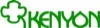 Grünes Logo von "KENYON" mit einem stilisierten grünen Kreuz links.