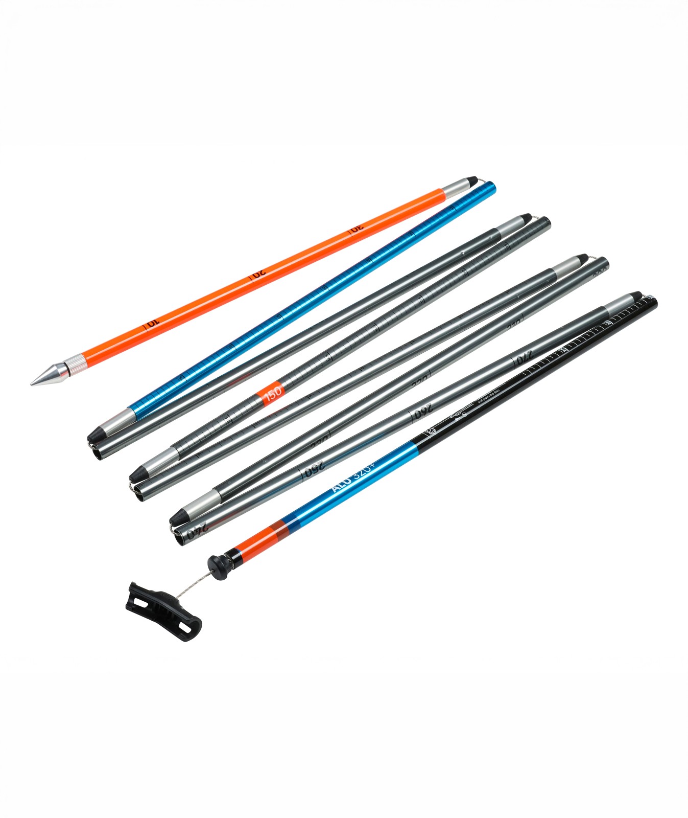 Ortovox Probe Alu 320+ Lawinensonde 320 cm Silver