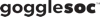 Schwarzer Text "gogglesoc" mit einem kleinen hochgestellten TM-Symbol rechts oben.