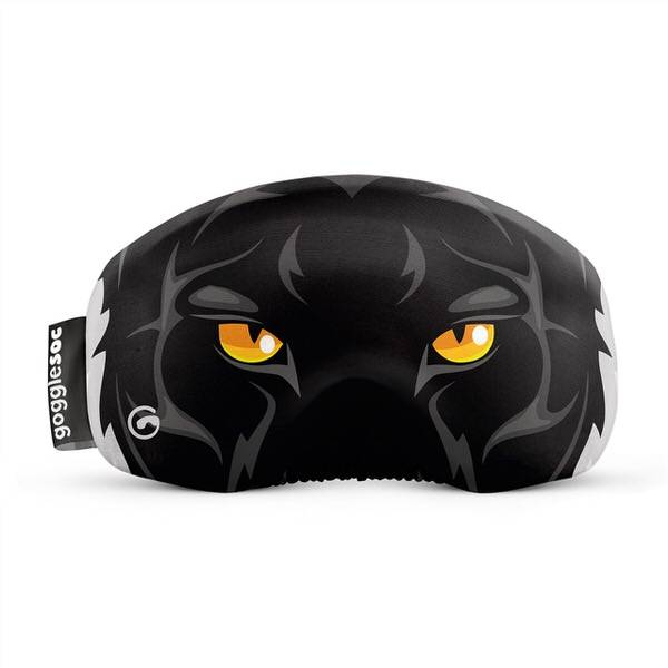 Gogglesoc Black Panther Soc | Skibrillen Schutz und Putztuch mit Style