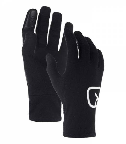 Ortovox 185 Rock n Wool Glove Liner Men Black Raven | ski-shop.ch